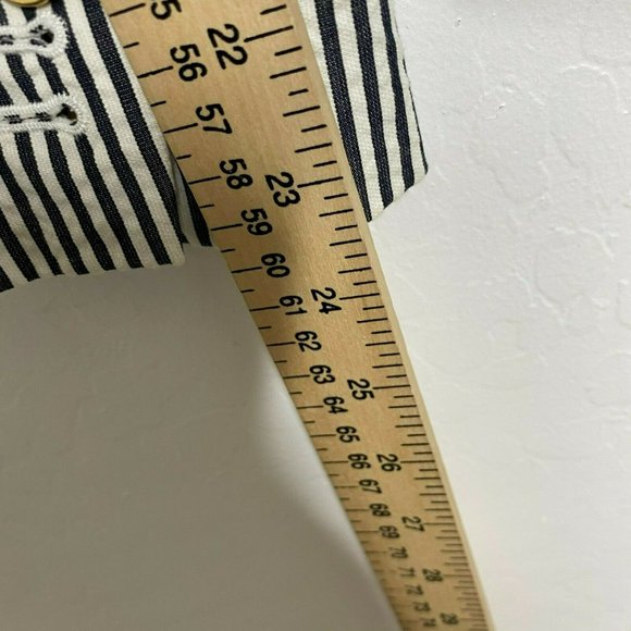 J Crew Black White Stripe Two Button Schoolboy Blazer Jacket - Picture 9 of 9